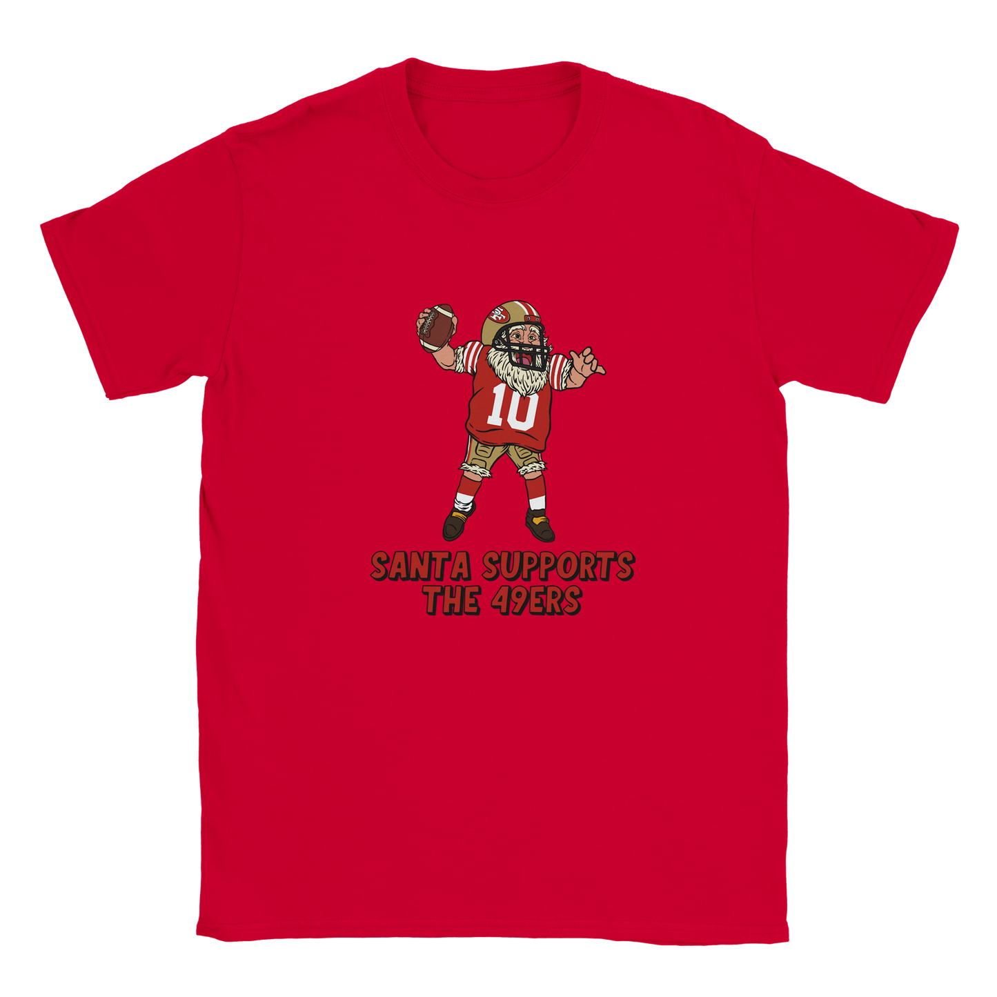 San Francisco 49ers Kids Crewneck Santa T-shirt