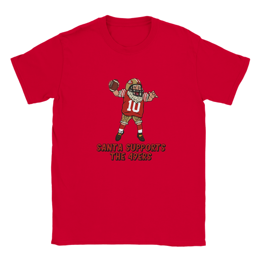 San Francisco 49ers Kids Crewneck Santa T-shirt