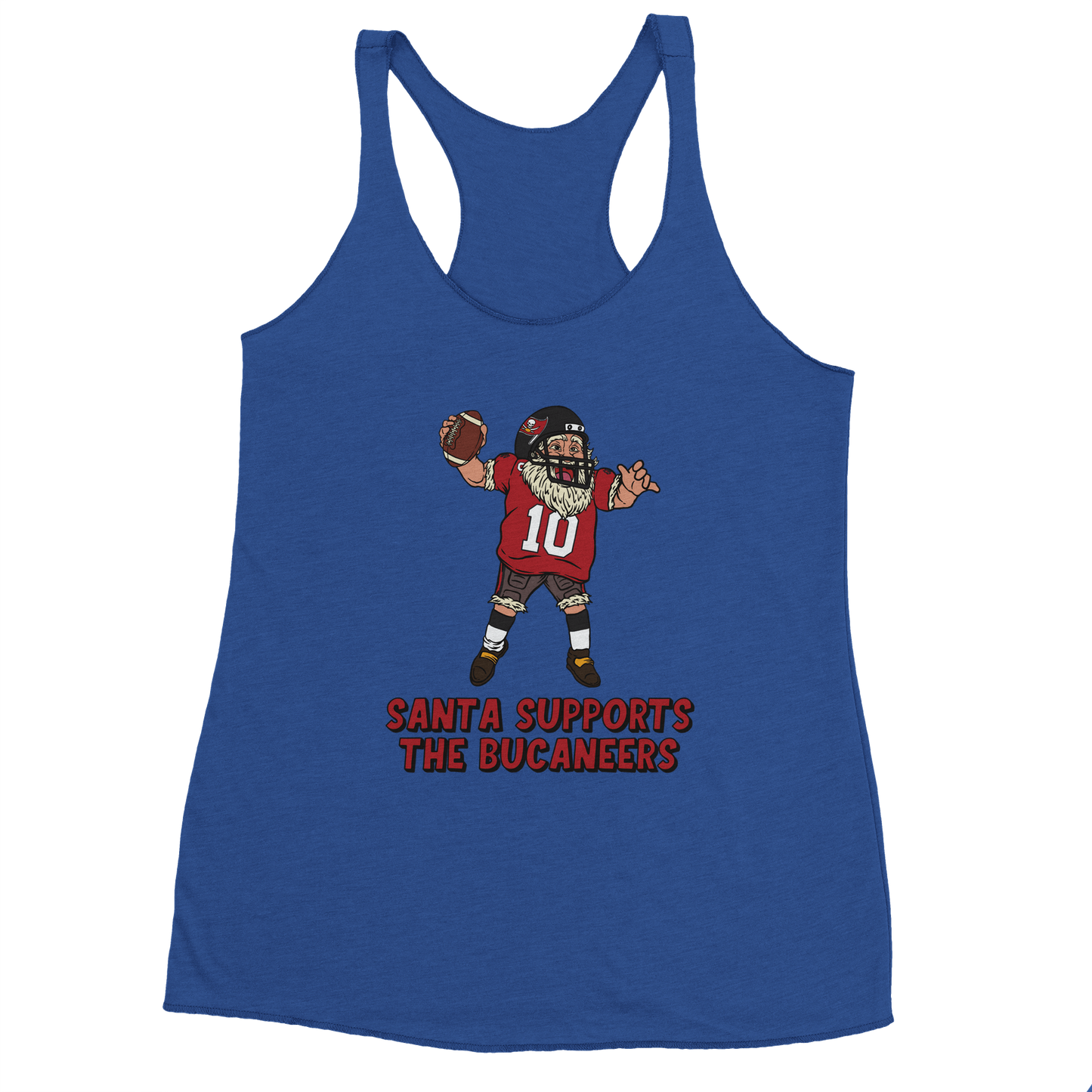 Tampa Bay Buccaneers Women's Racerback Santa Tank Top