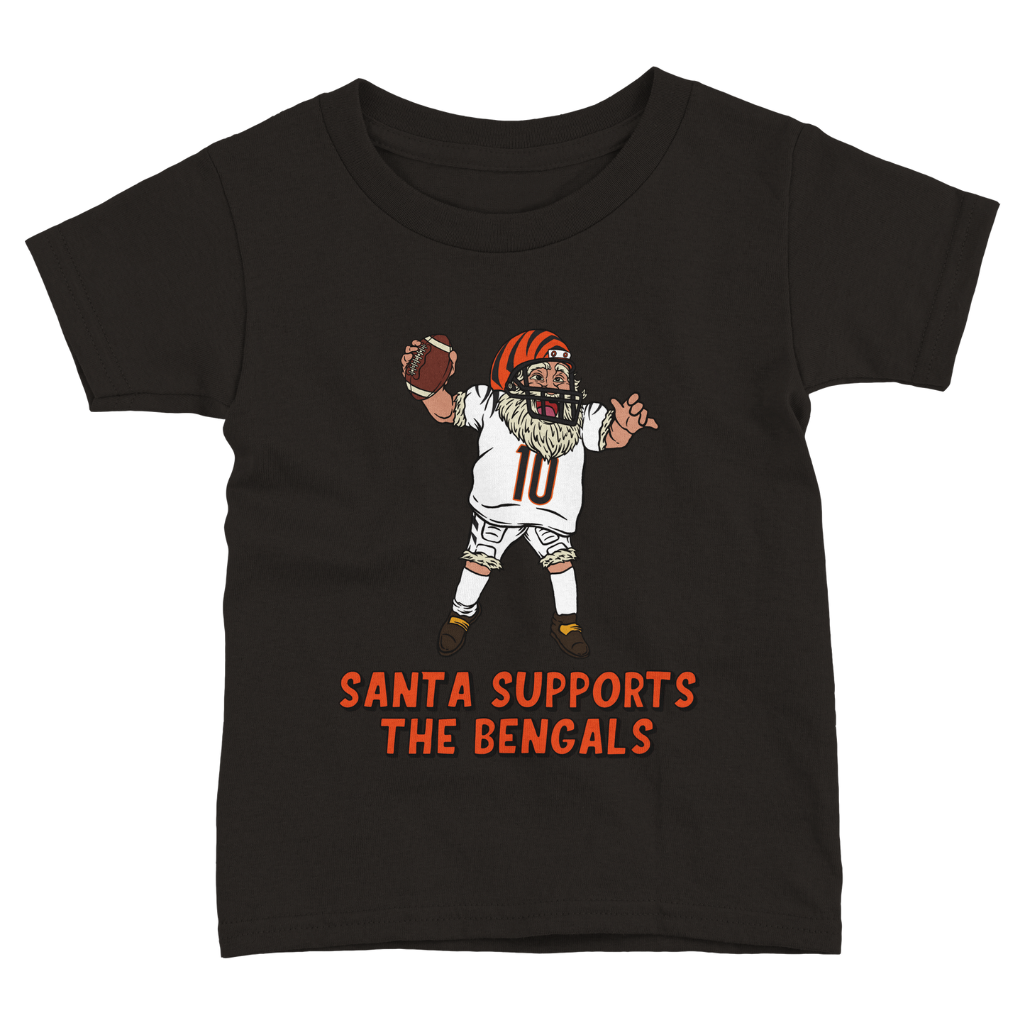 Cincinnati Bengals Toddler Fine Jersey Santa T-Shirt