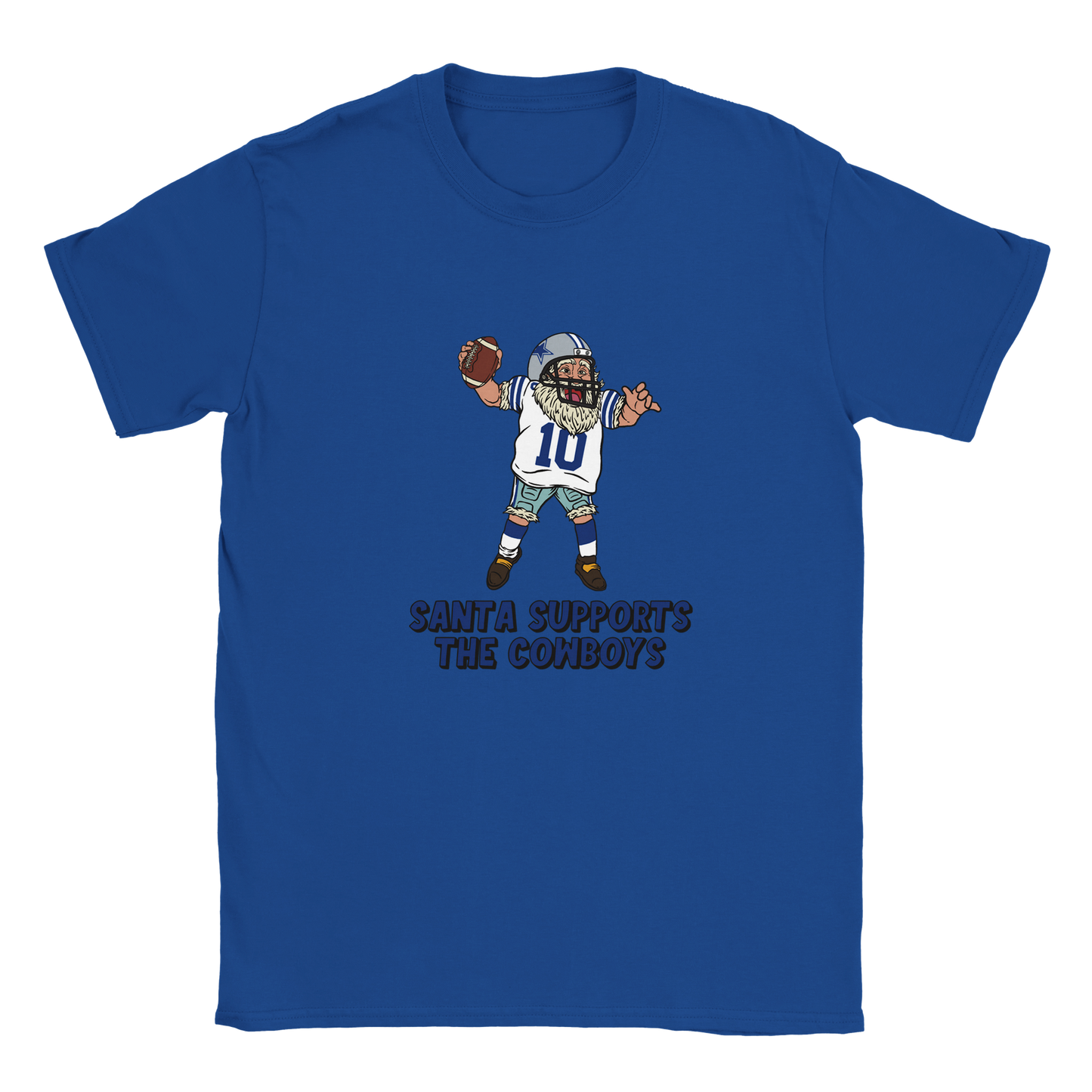 Dallas Cowboys Kids Crewneck Santa T-shirt