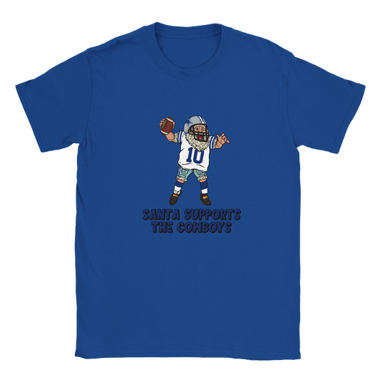 Dallas Cowboys Kids Crewneck Santa T-shirt