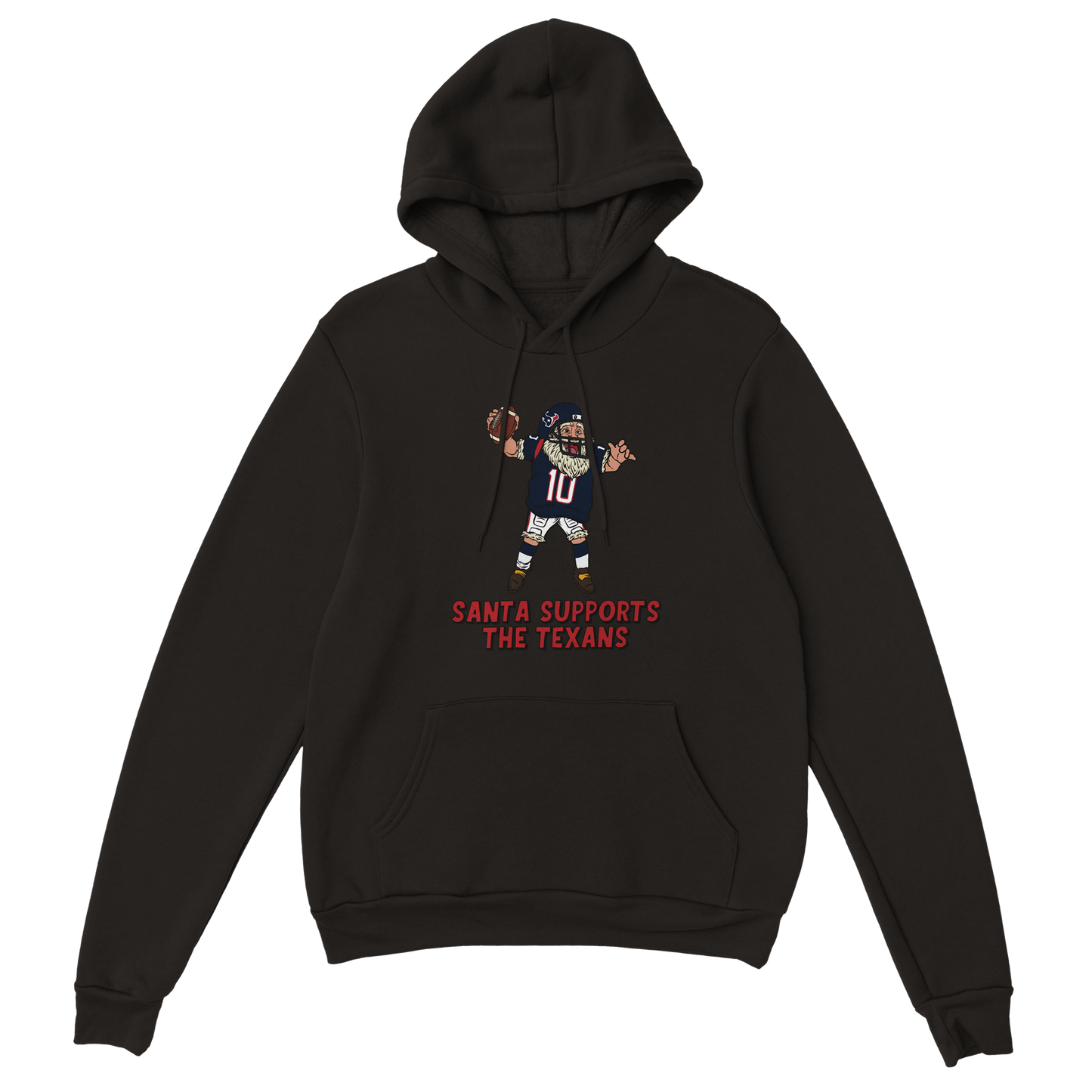 Houston Texans Unisex Pullover Santa Hoodie