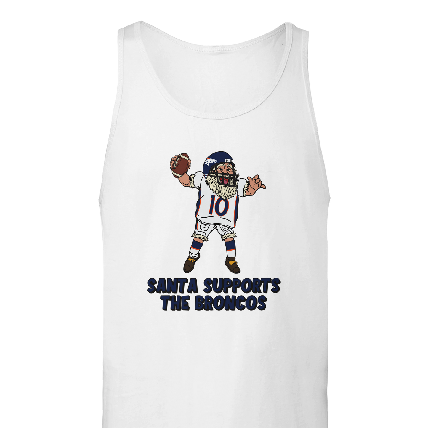 Denver Broncos Unisex Santa Tank Top