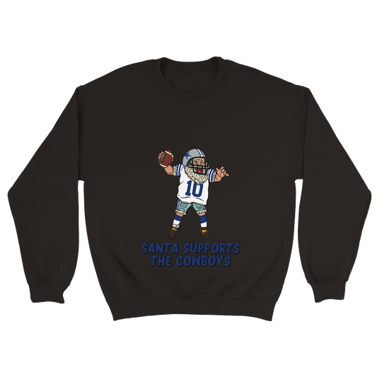 Dallas Cowboys Unisex Crewneck Santa Sweatshirt