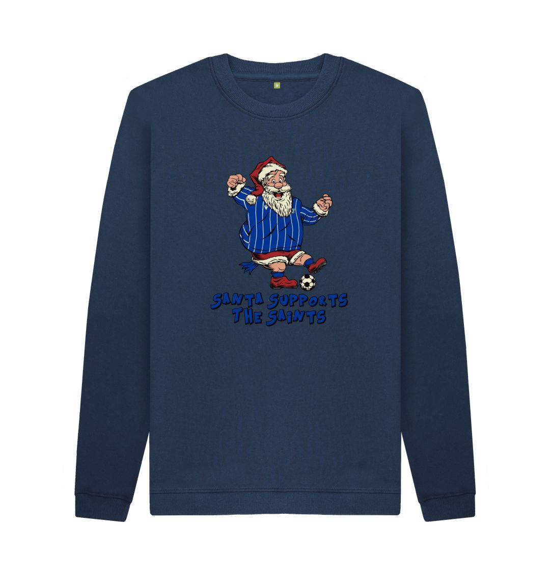 Navy Blue St Johnstone Men's Santa Jumper