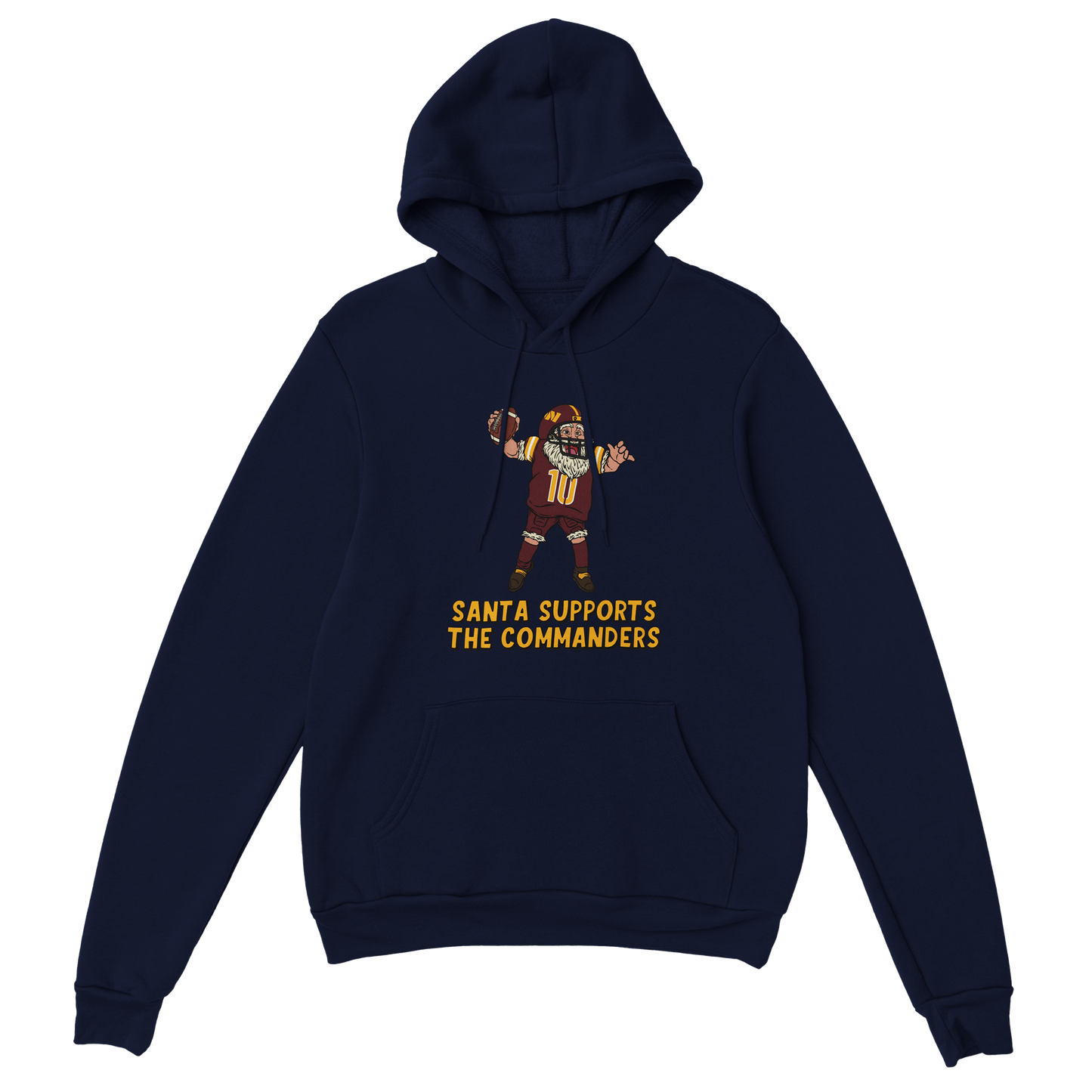 Washington Commanders Unisex Pullover Santa Hoodie