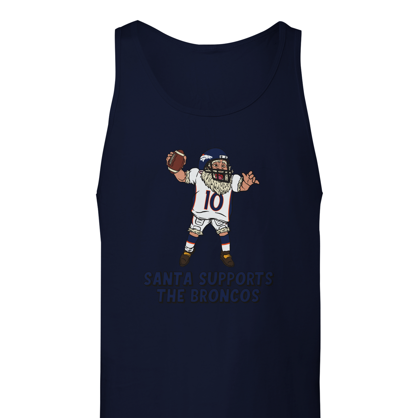 Denver Broncos Unisex Santa Tank Top