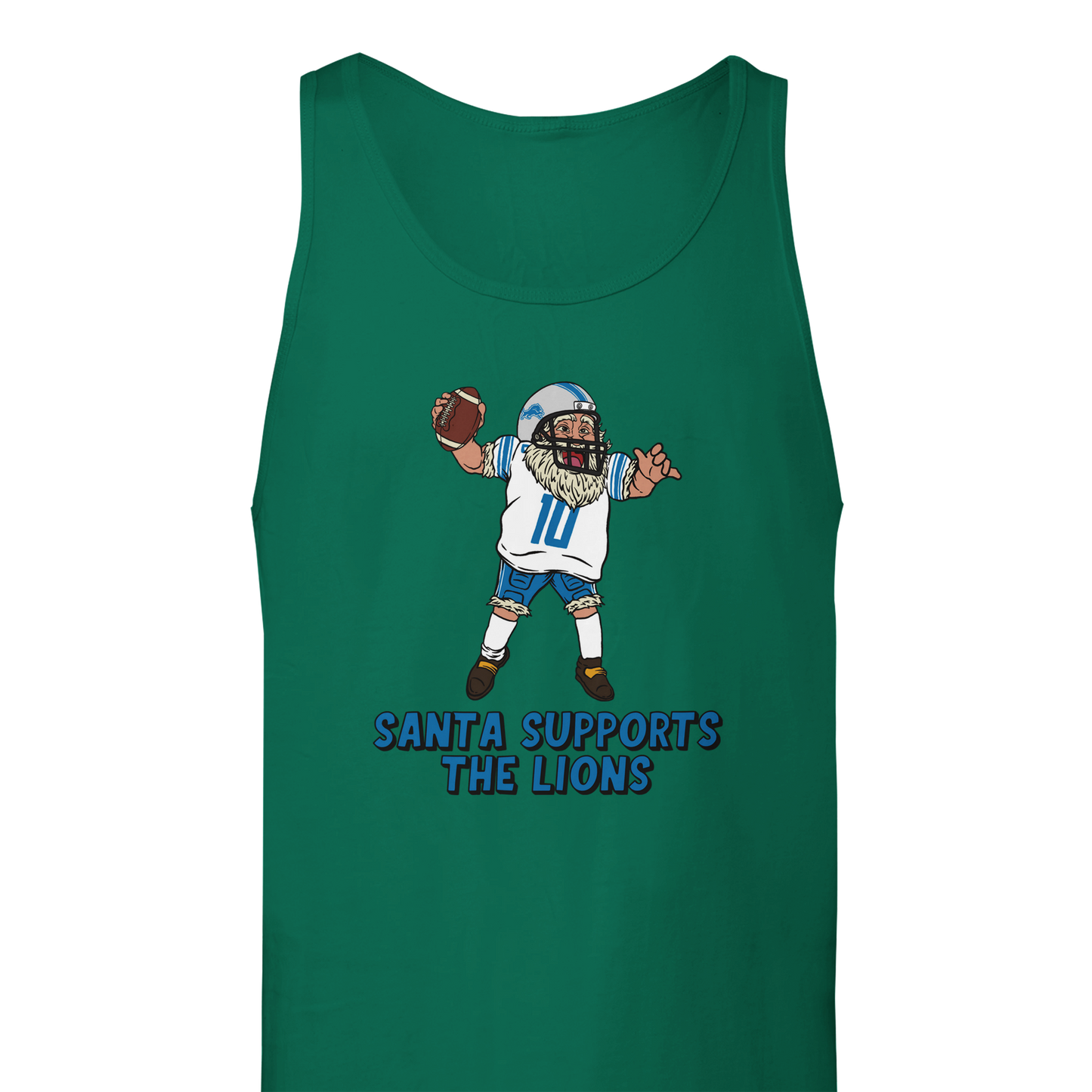 Detroit Lions Unisex Santa Tank Top