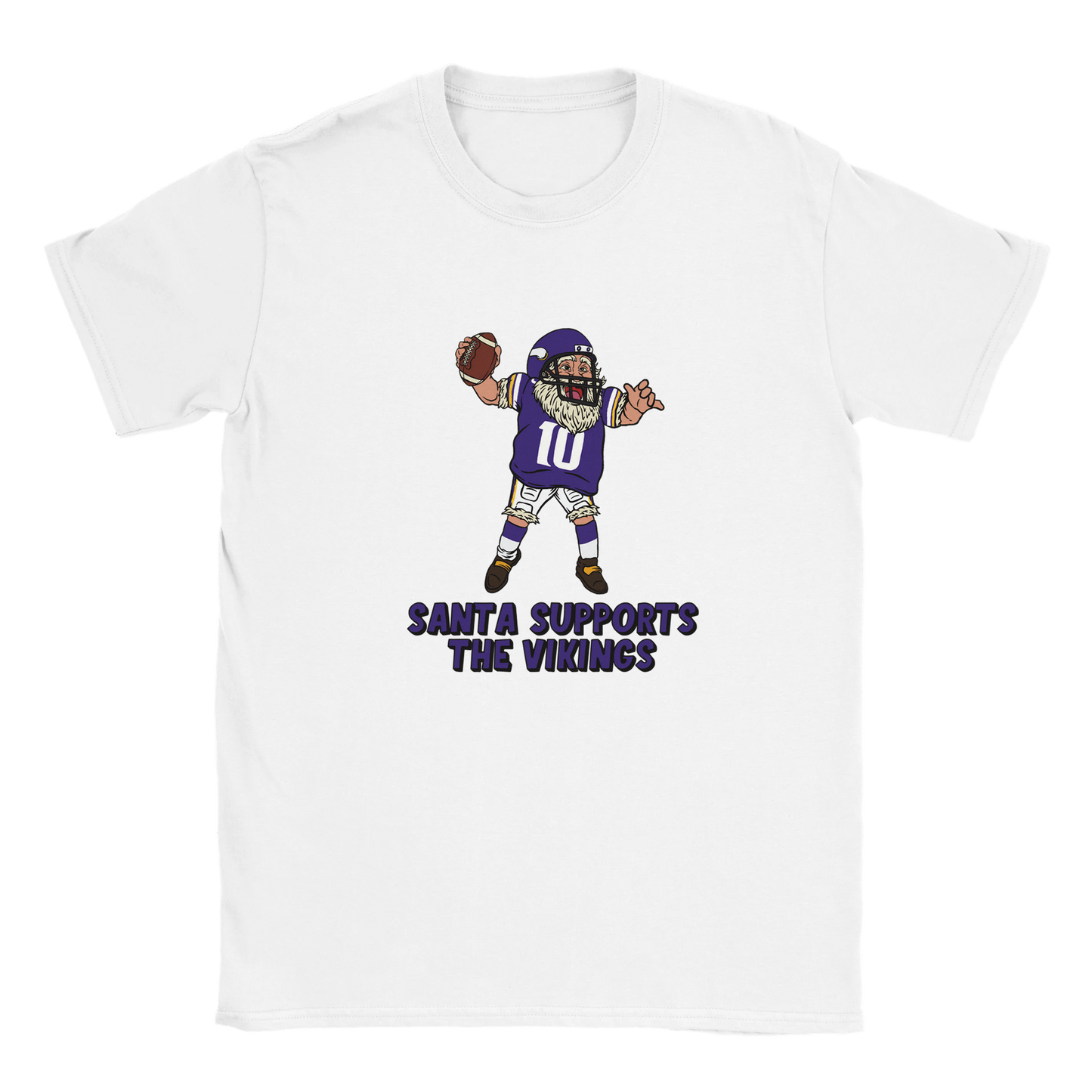 Minnesota Vikings Kids Crewneck Santa T-shirt