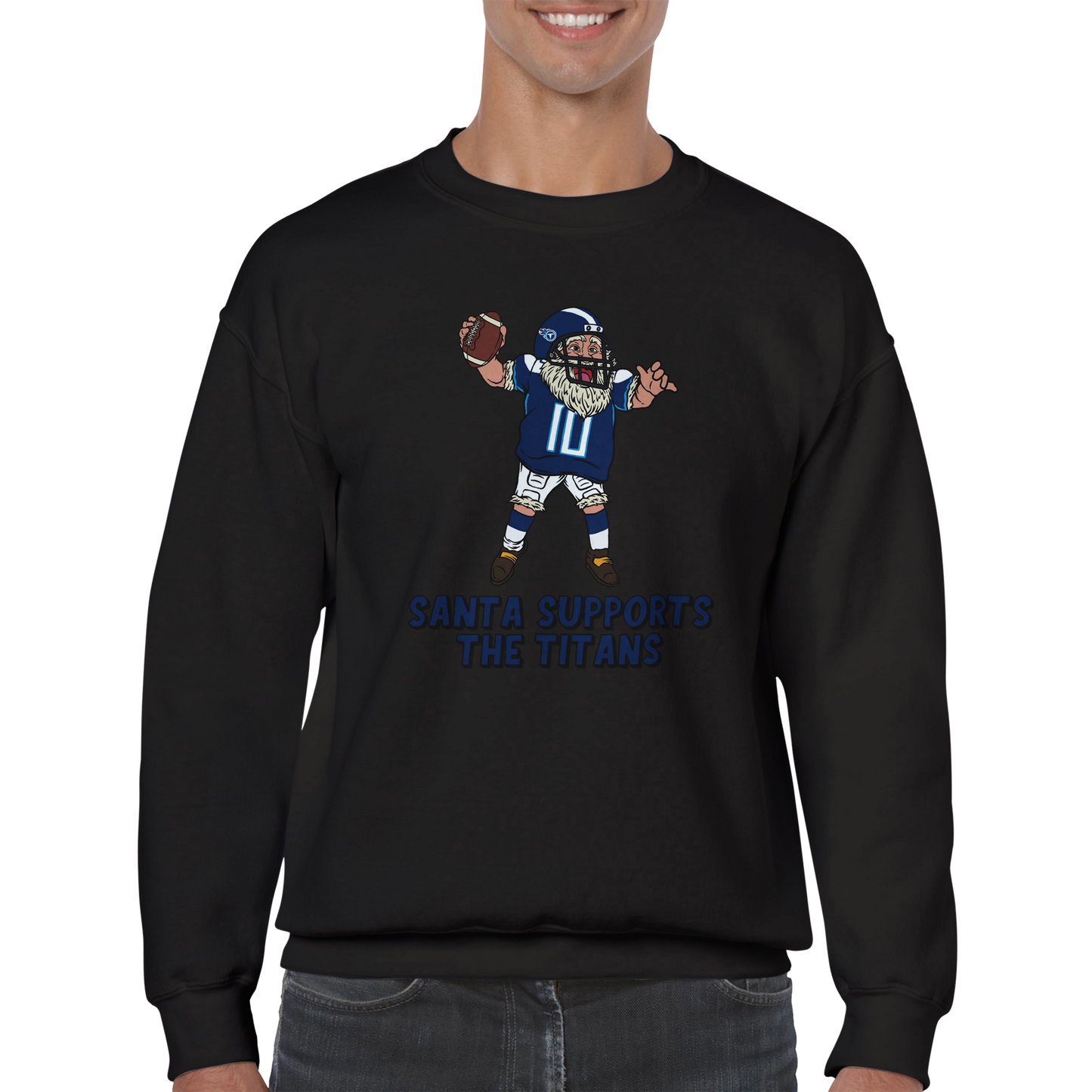 Tennessee Titans Unisex Crewneck Santa Sweatshirt