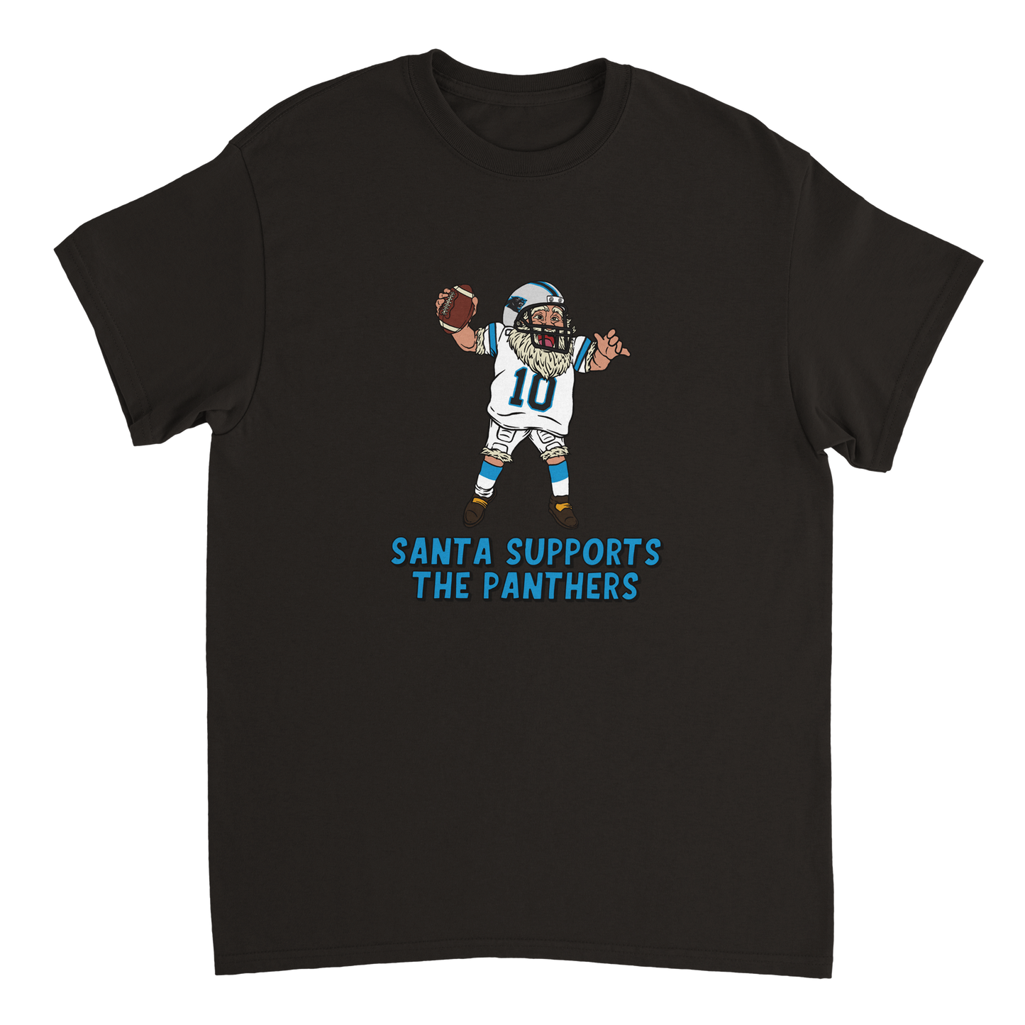 Carolina Panthers Unisex Crewneck Santa T-shirt