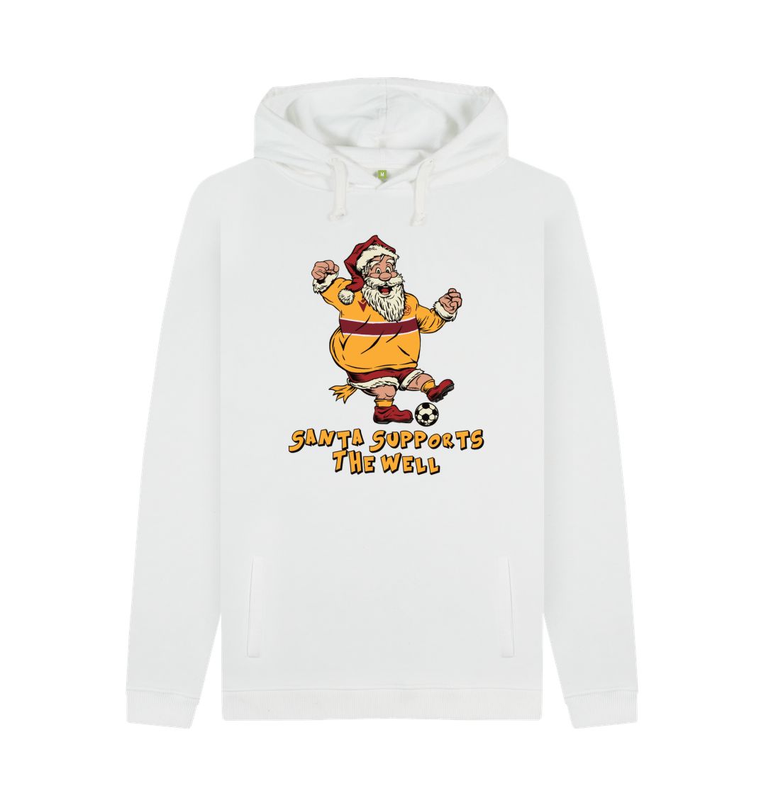 White Motherwell Men's Santa Hoody