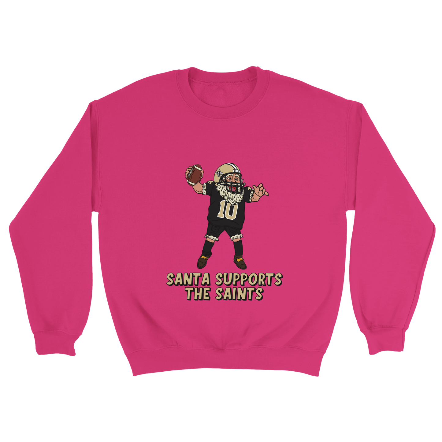 New Orleans Saints Unisex Crewneck Santa Sweatshirt