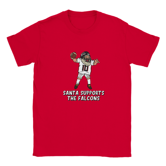 Atlanta Falcons Kids Crewneck Santa T-shirt