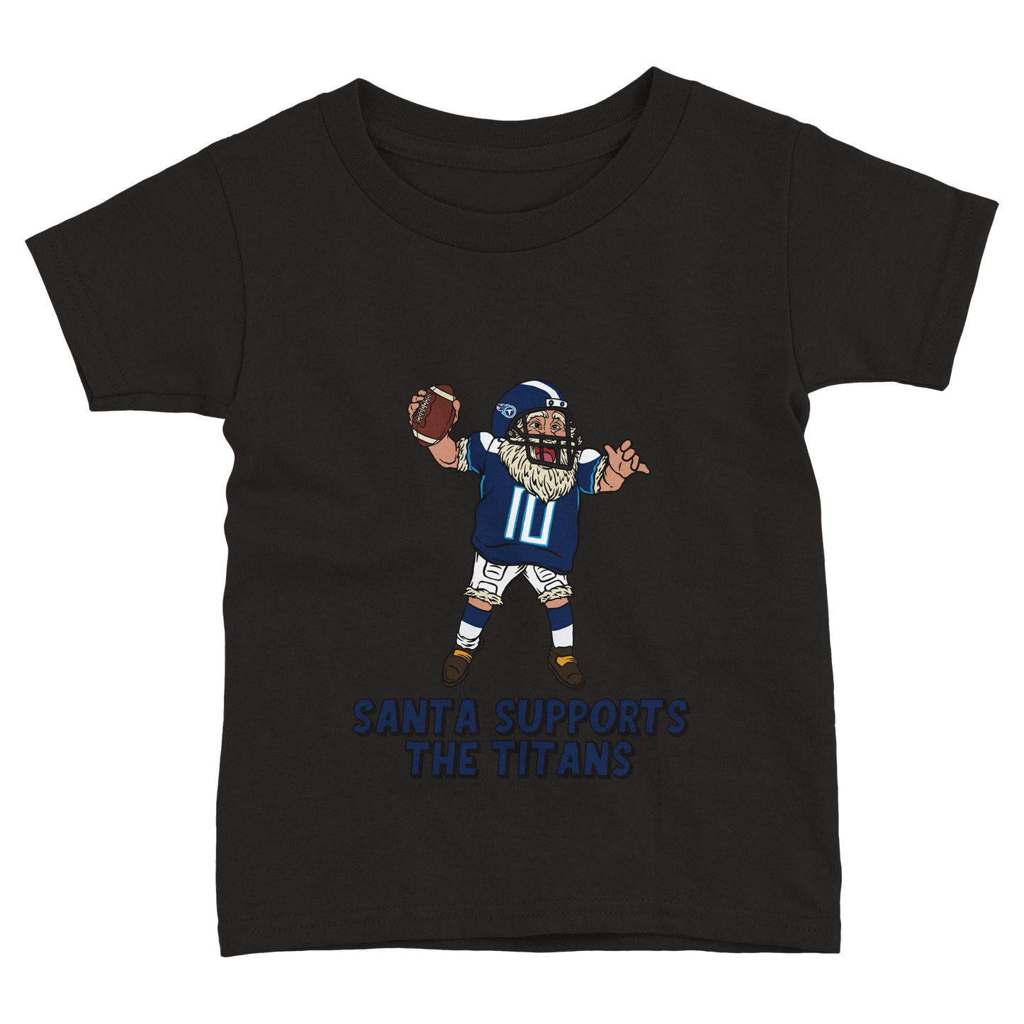 Tennessee Titans Toddler Fine Jersey Santa T-Shirt