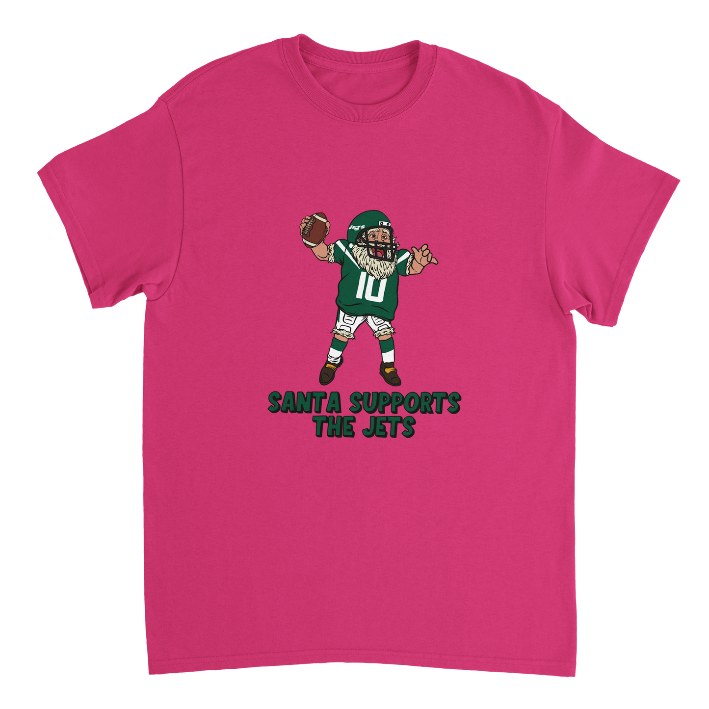 New York Jets Unisex Crewneck Santa T-shirt