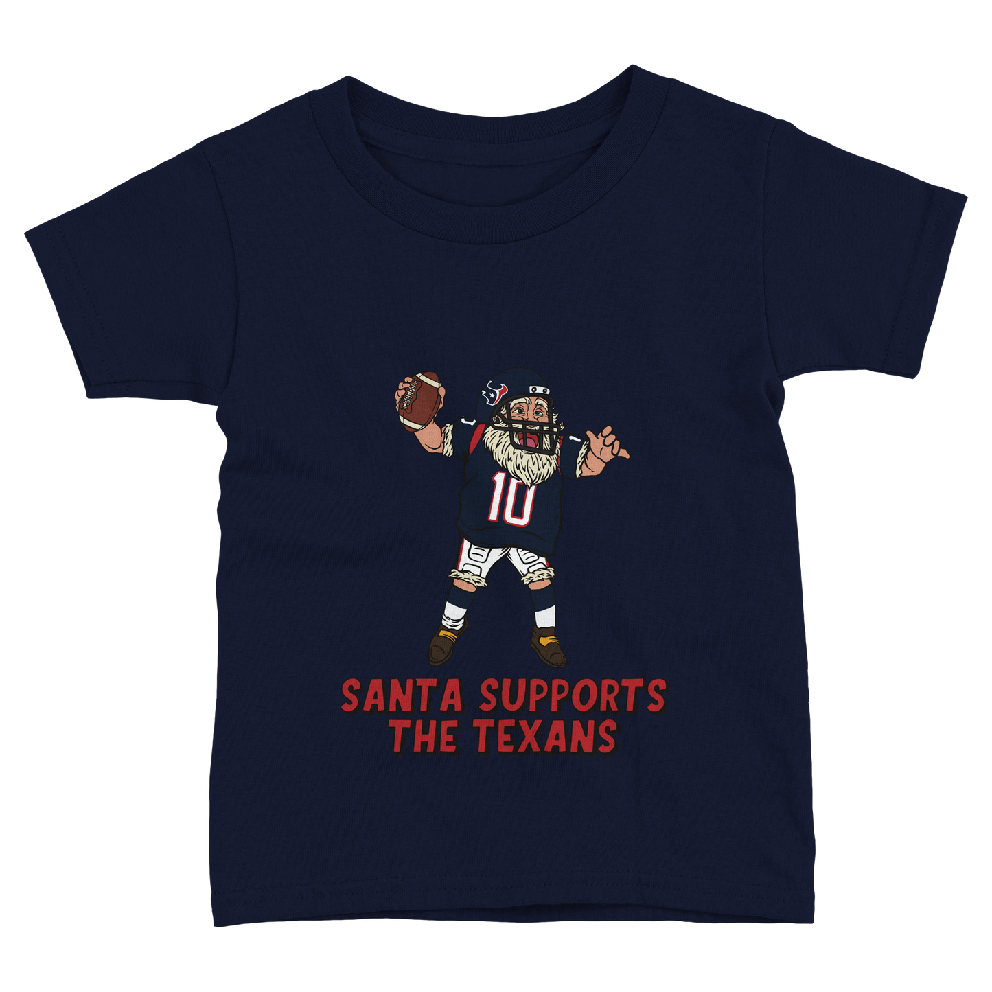 Houston Texans Toddler Fine Jersey Santa T-Shirt