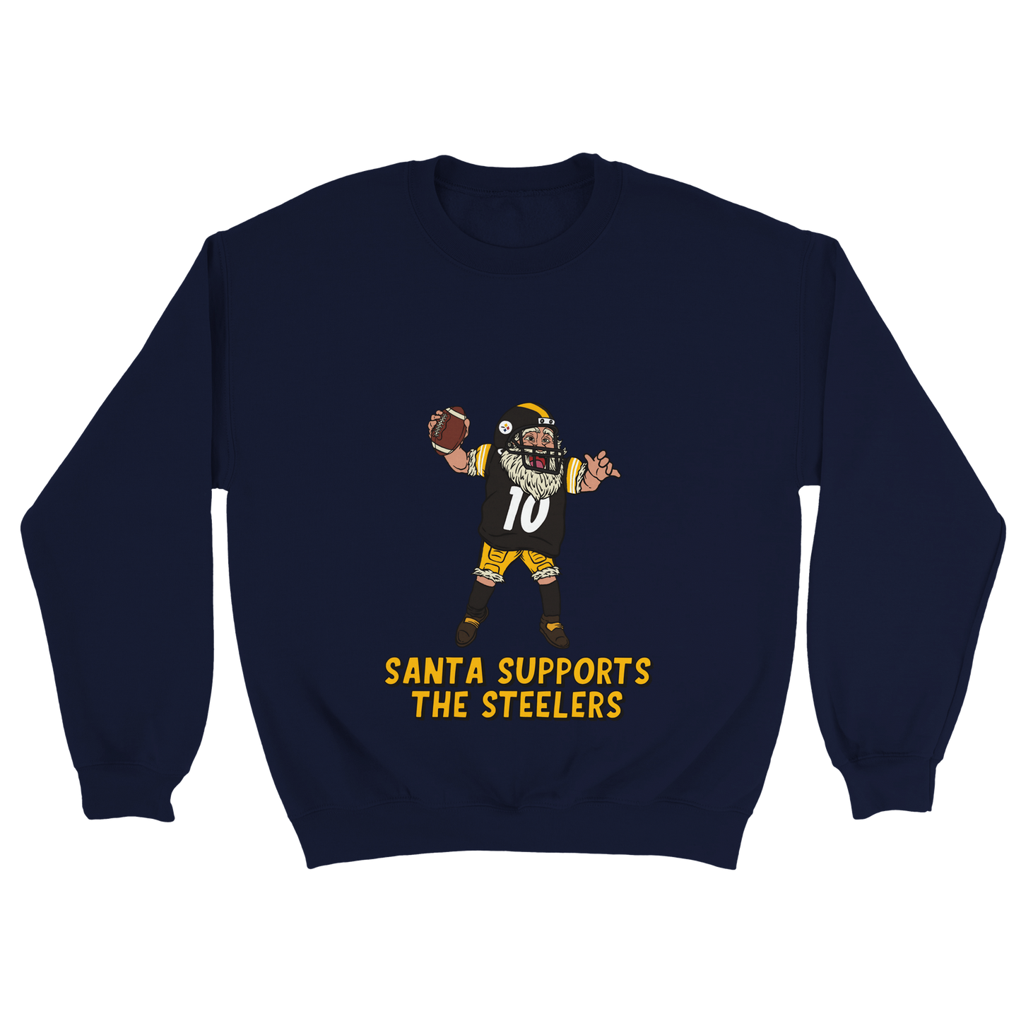 Pittsburgh Steelers Unisex Crewneck Santa Sweatshirt