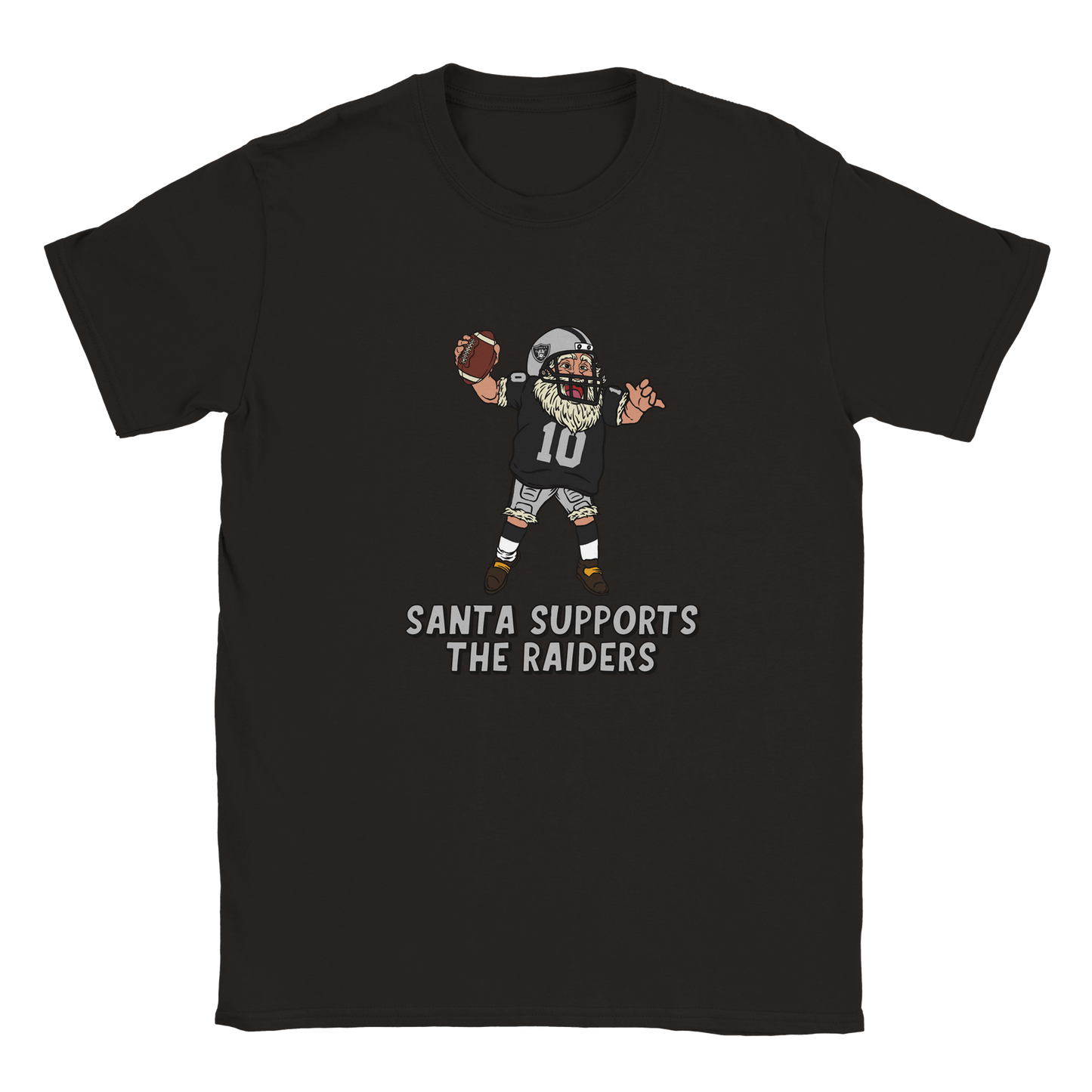 Las Vegas Raiders Kids Crewneck Santa T-shirt