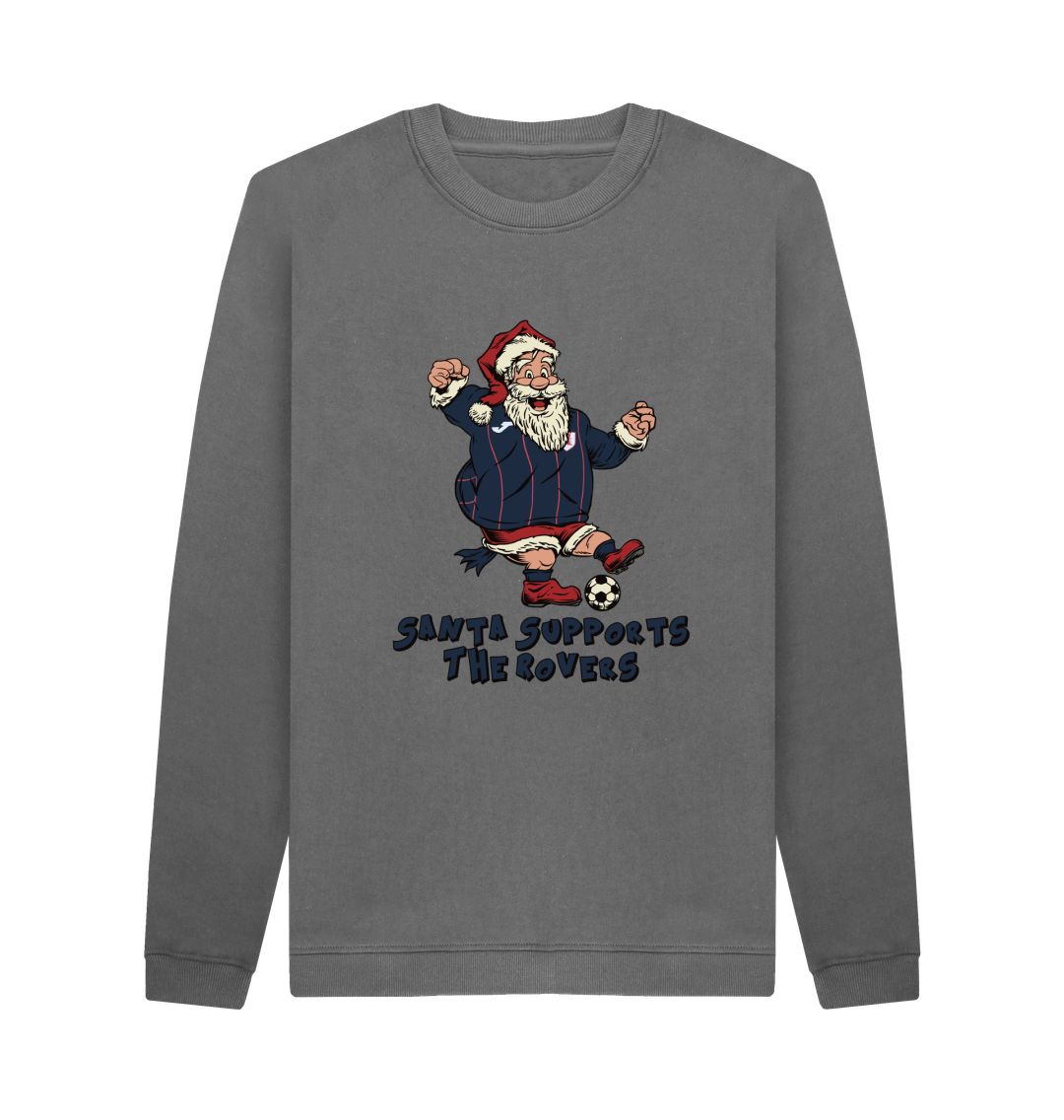 Slate Grey Raith Rovers Men's Santa Jumper