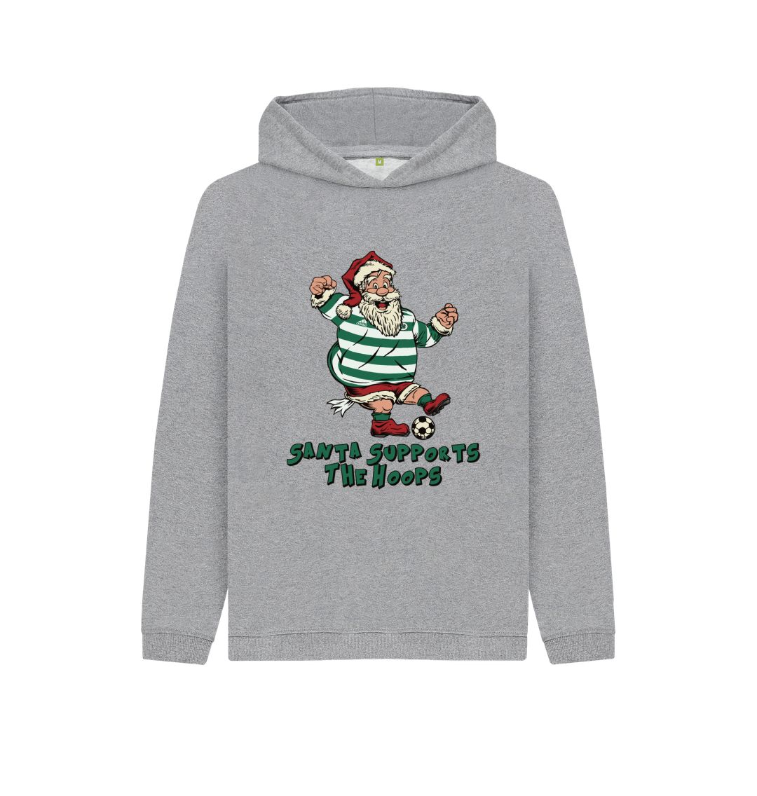 Athletic Grey Celtic Kids Santa Hoody