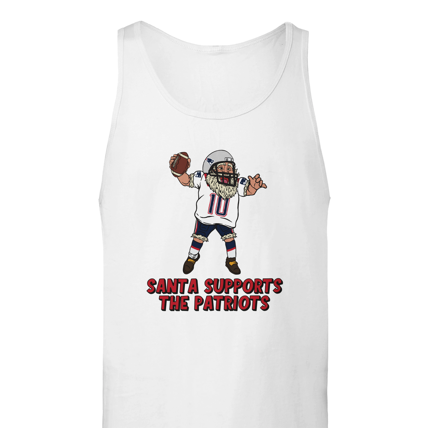 New England Patriots Unisex Tank Santa Top