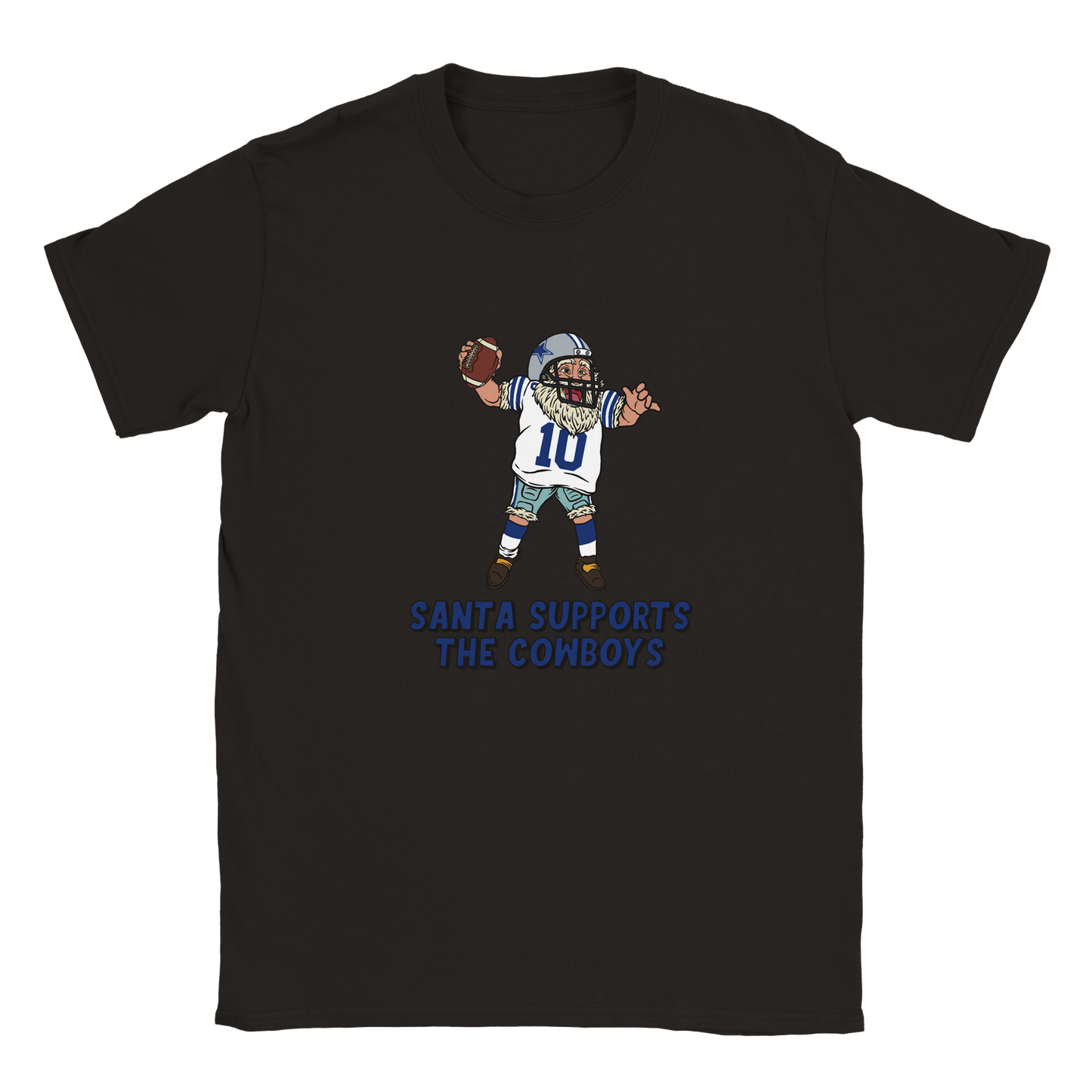 Dallas Cowboys Kids Crewneck Santa T-shirt