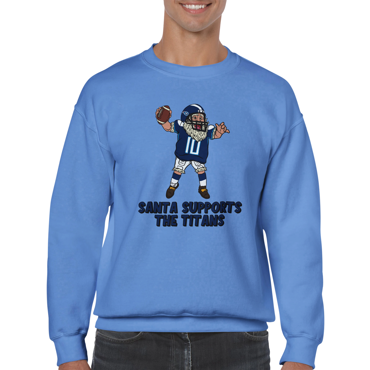 Tennessee Titans Unisex Crewneck Santa Sweatshirt