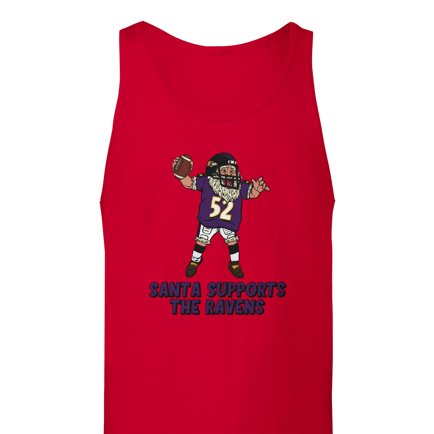 Baltimore Ravens Unisex Santa Tank Top