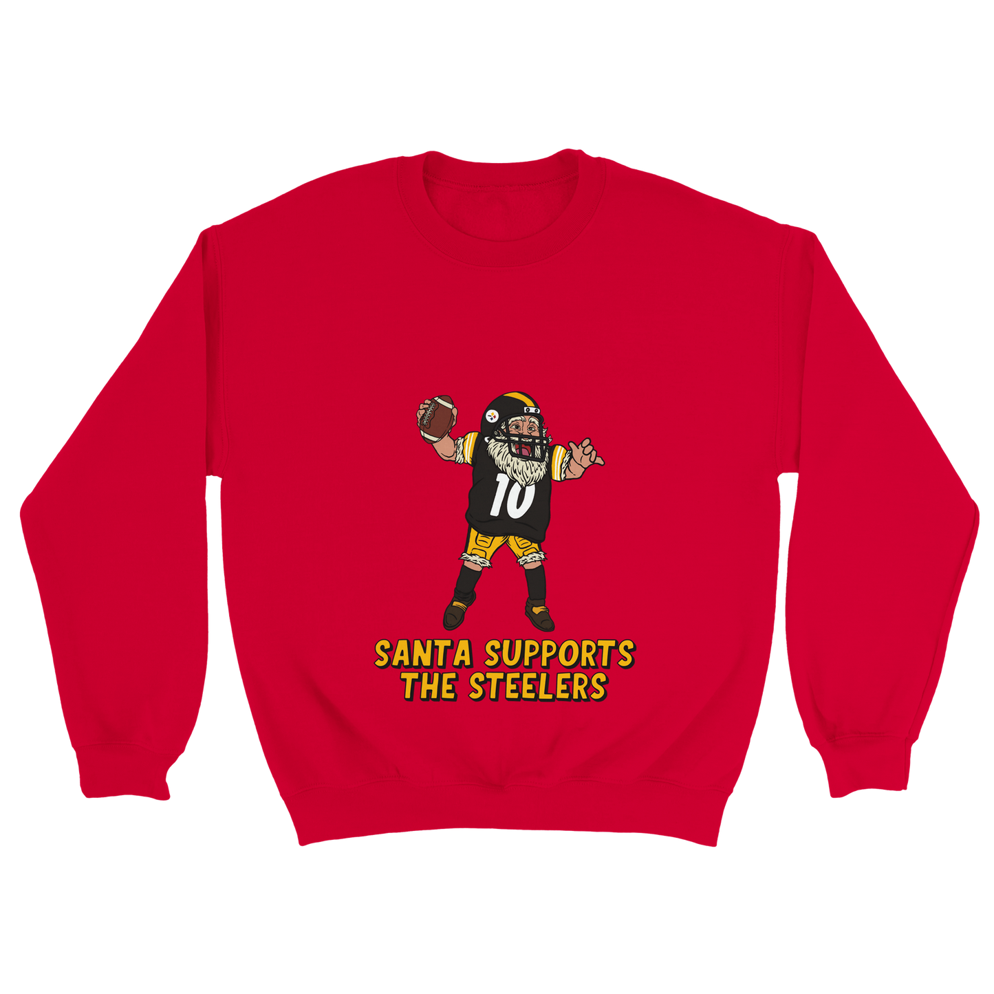 Pittsburgh Steelers Unisex Crewneck Santa Sweatshirt