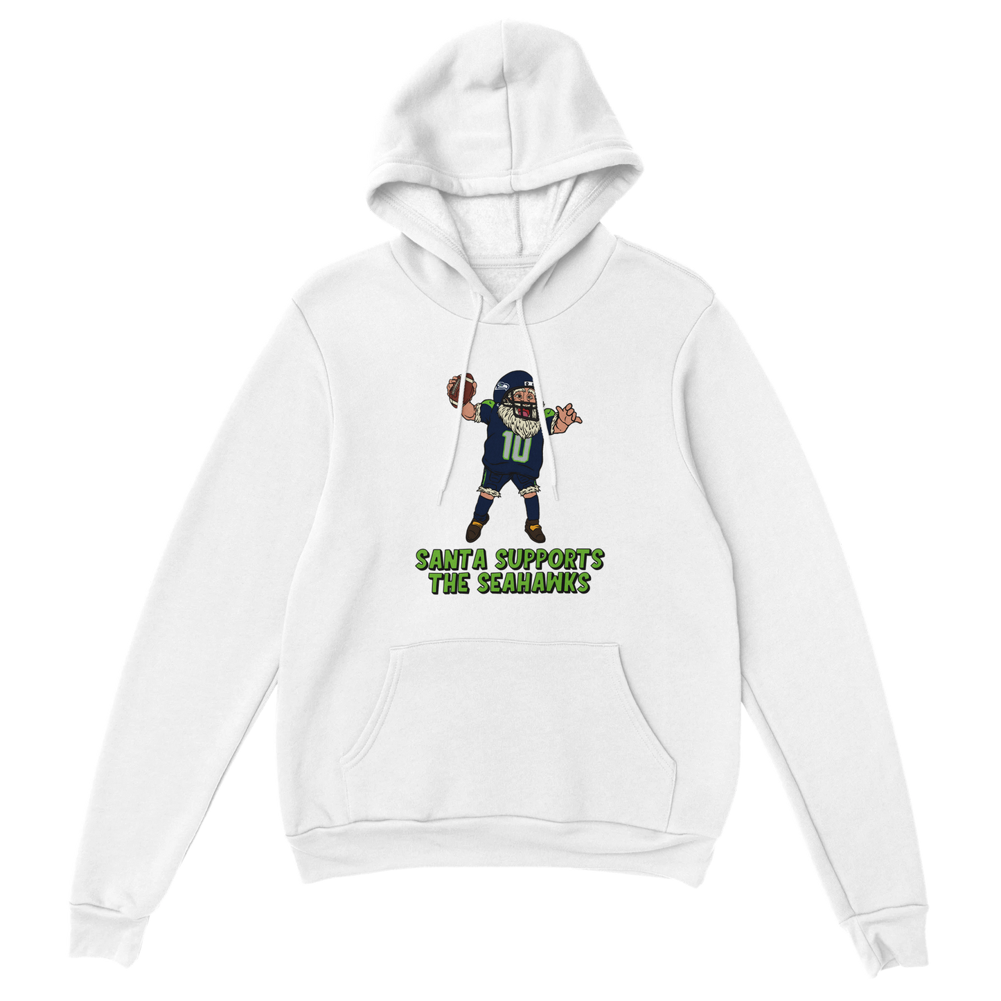 Seattle Seahawks Unisex Pullover Santa Hoodie