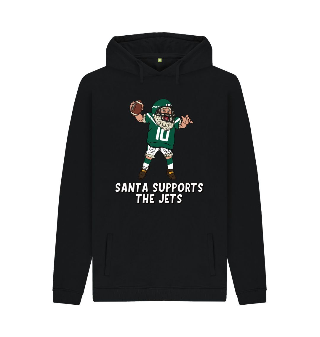 Black New York Jets Santa Hoody