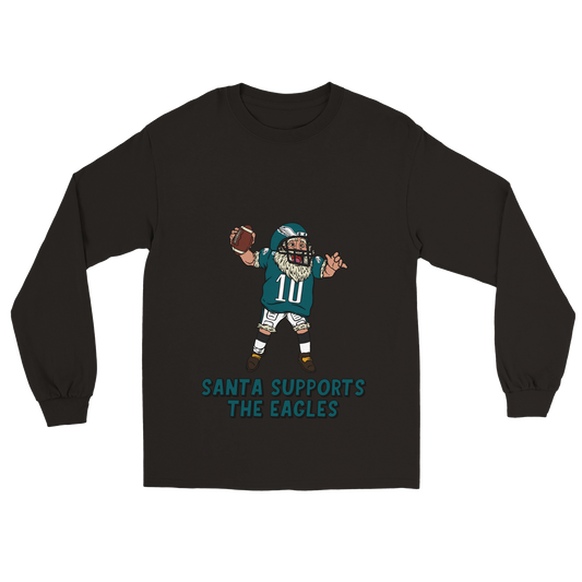 Philadelphia Eagles Unisex Longsleeve Santa T-shirt