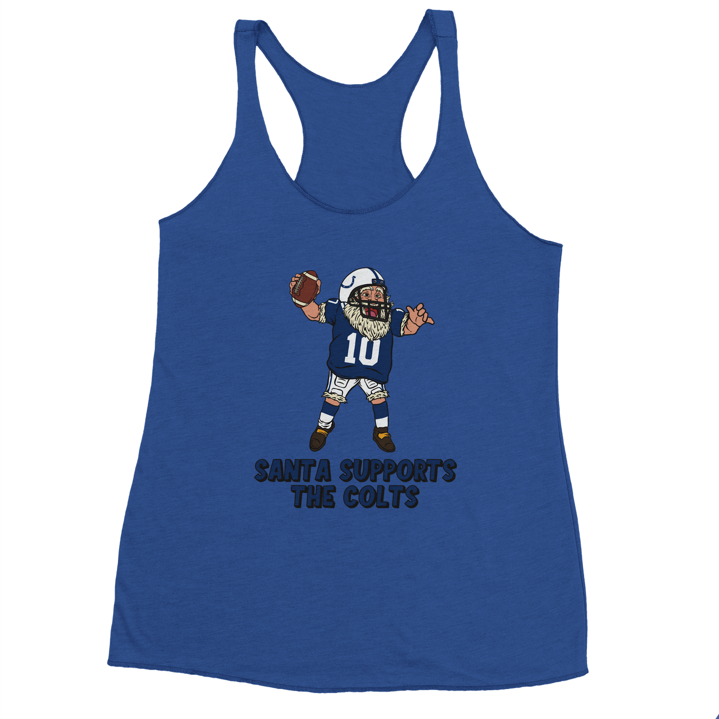 Indianapolis Colts Women's Racerback Santa Tank Top