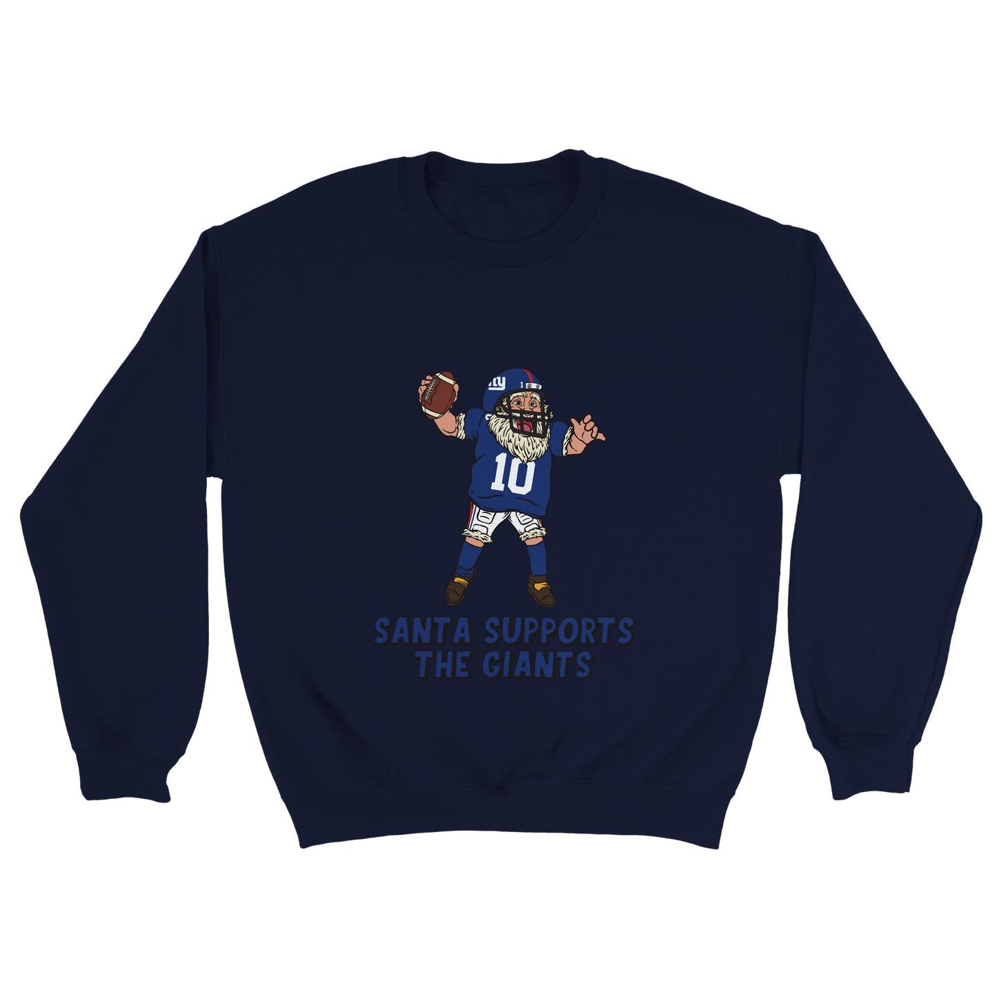 New York Giants Unisex Crewneck Santa Sweatshirt