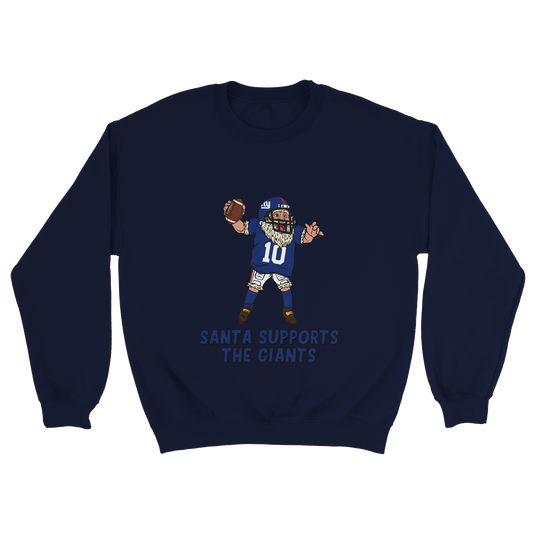 New York Giants Unisex Crewneck Santa Sweatshirt