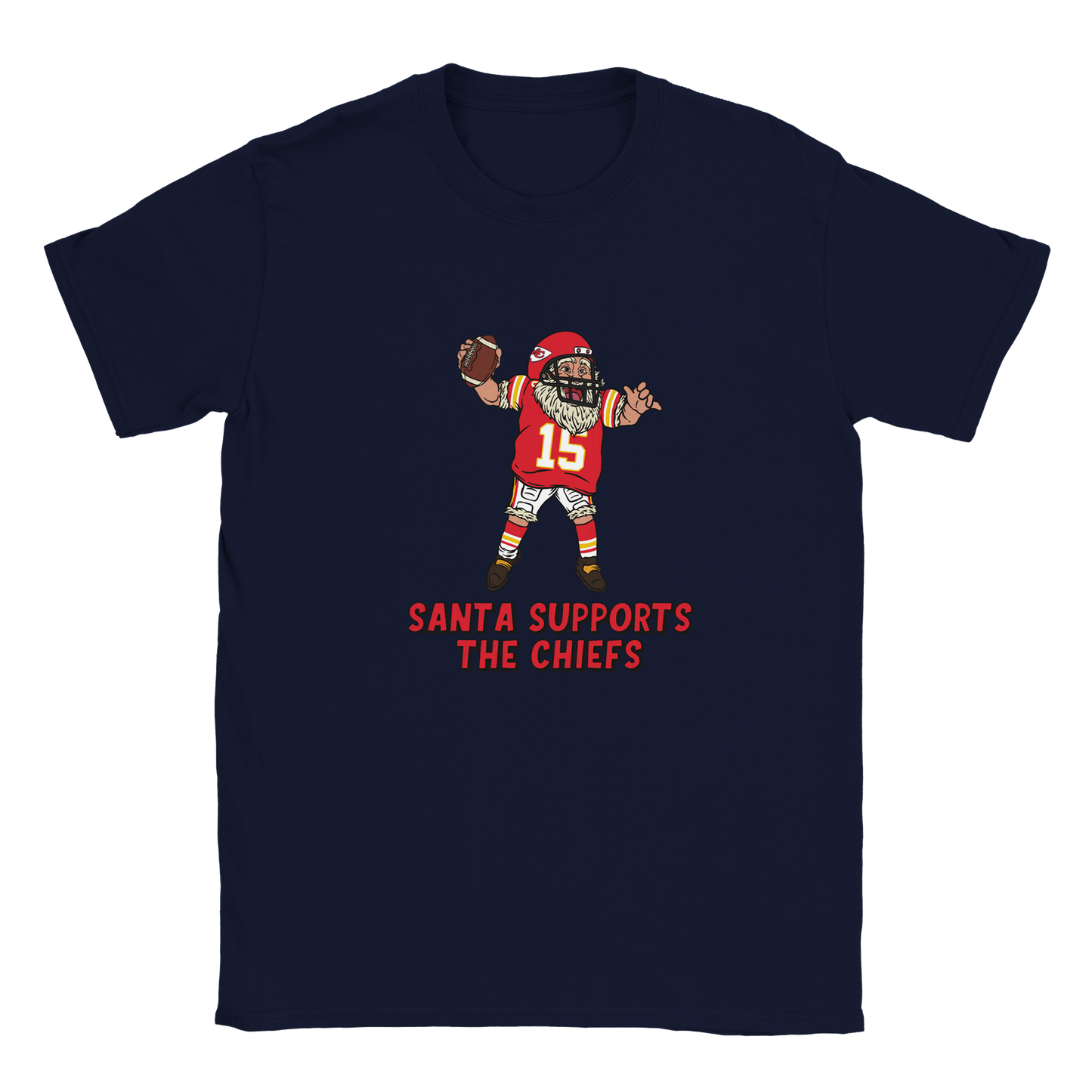 Kansas City Chiefs Kids Crewneck Santa T-shirt