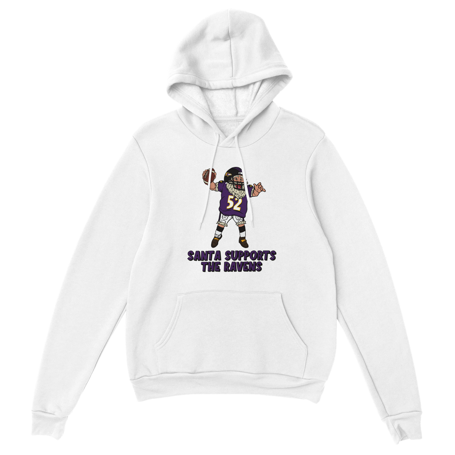 Baltimore Ravens Unisex Pullover Santa Hoodie