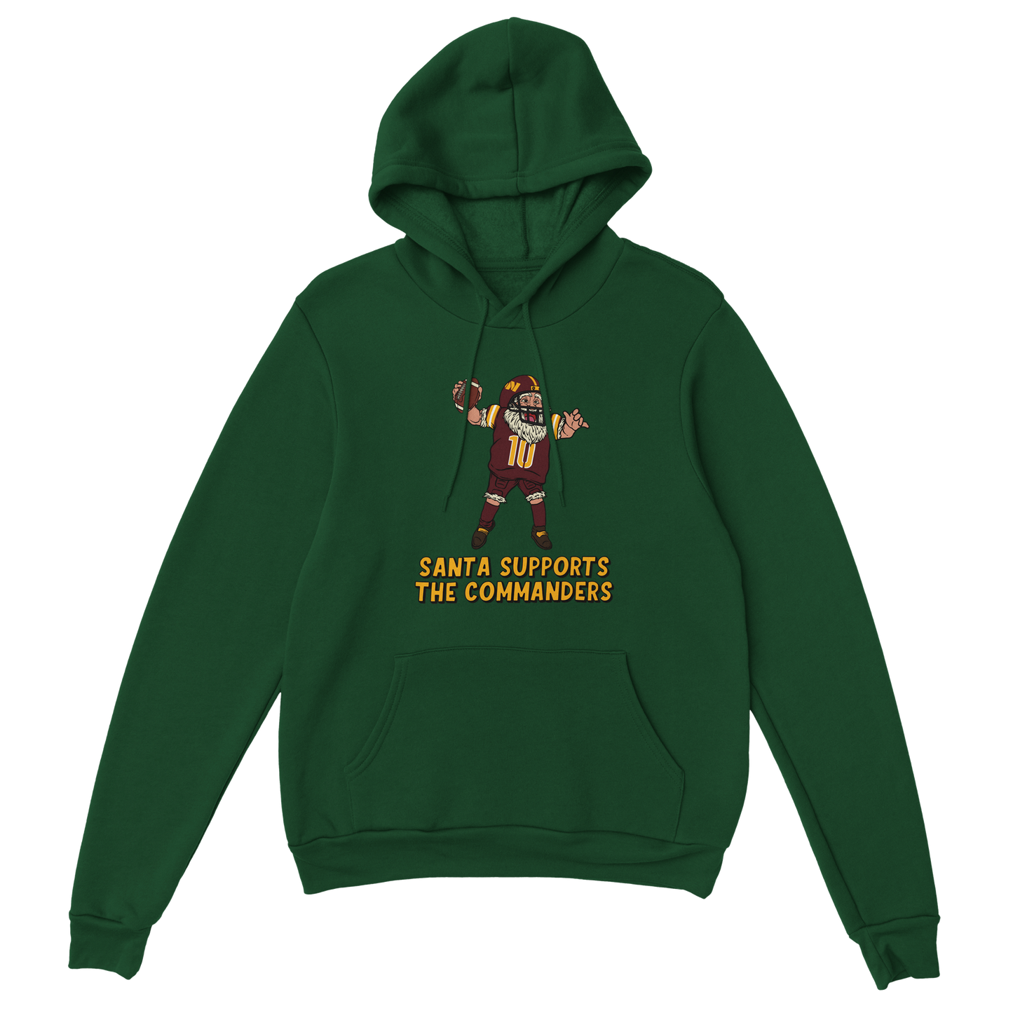 Washington Commanders Unisex Pullover Santa Hoodie