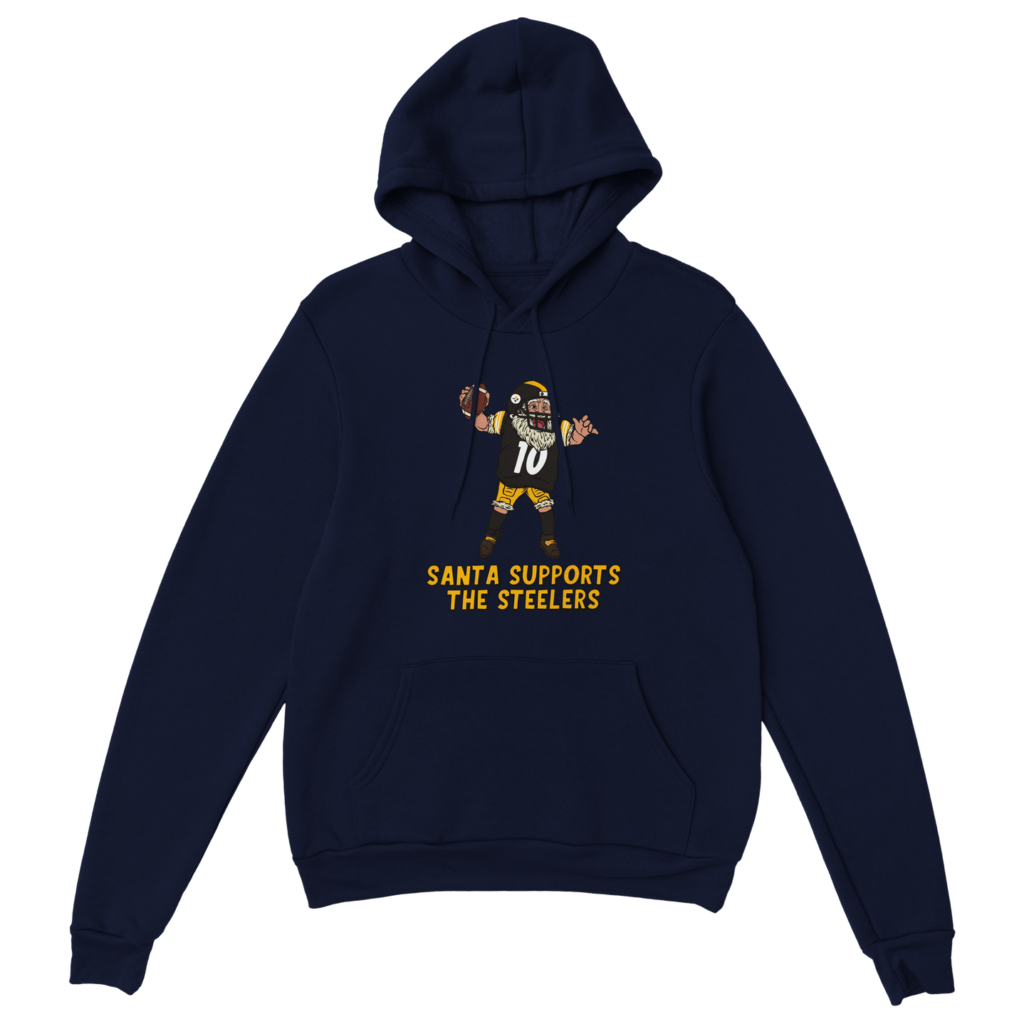 Pittsburgh Steelers Unisex Pullover Santa Hoodie