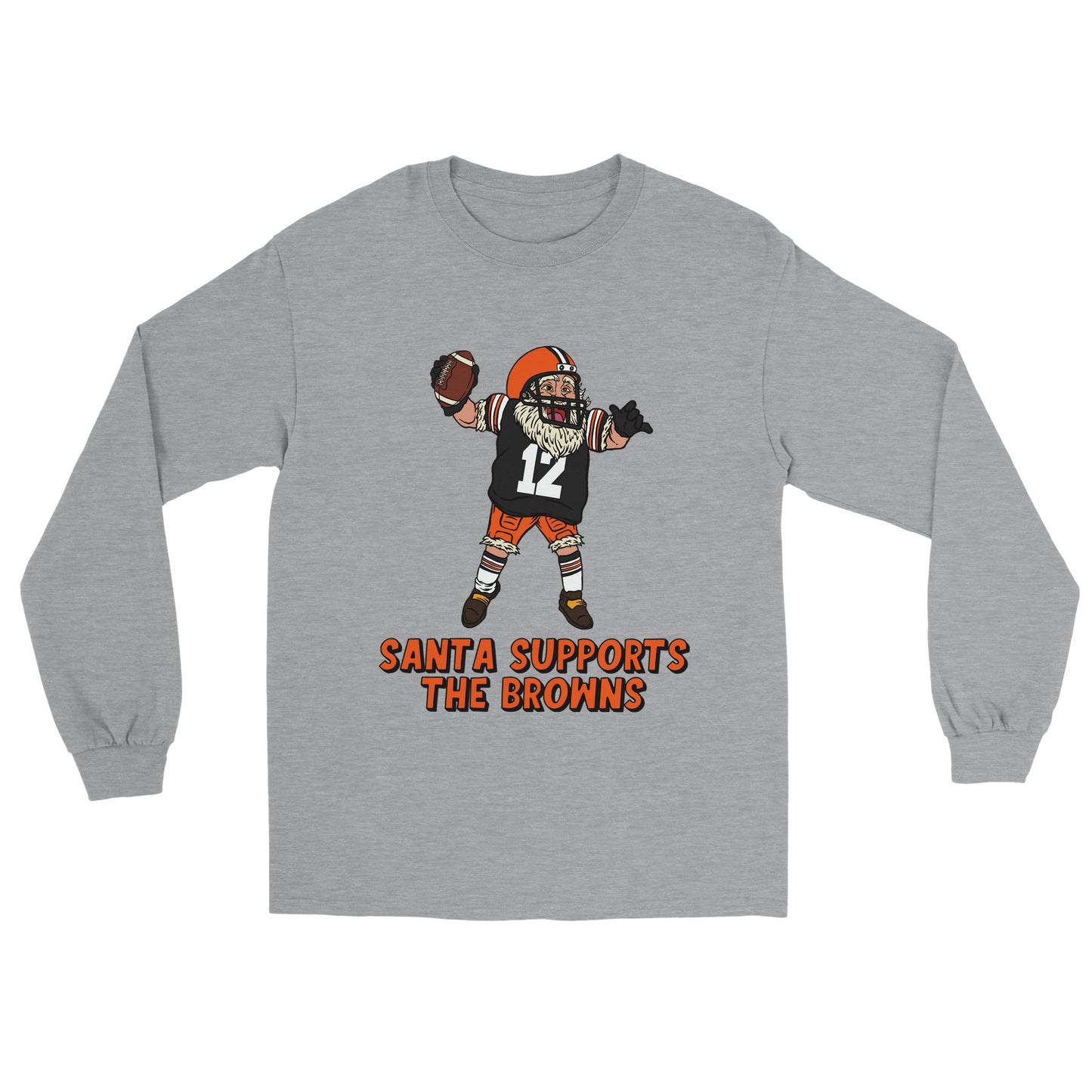 Cleveland Browns Longsleeve Santa T-shirt