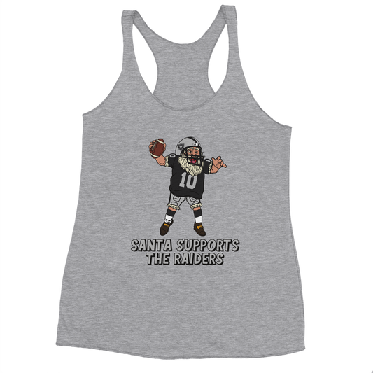 Las Vegas Raiders Women's Racerback Santa Tank Top