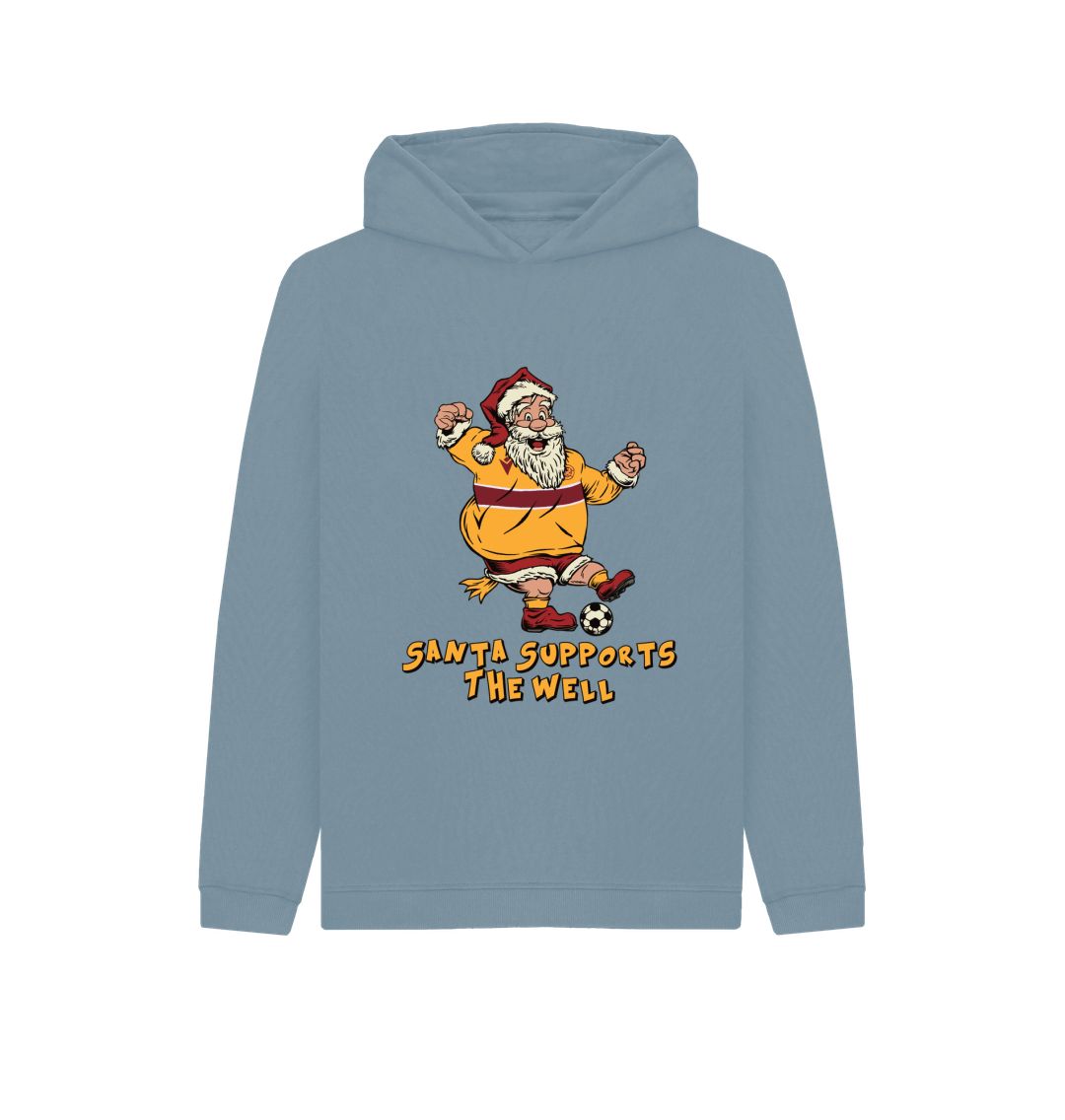 Stone Blue Motherwell Kids Santa Hoody