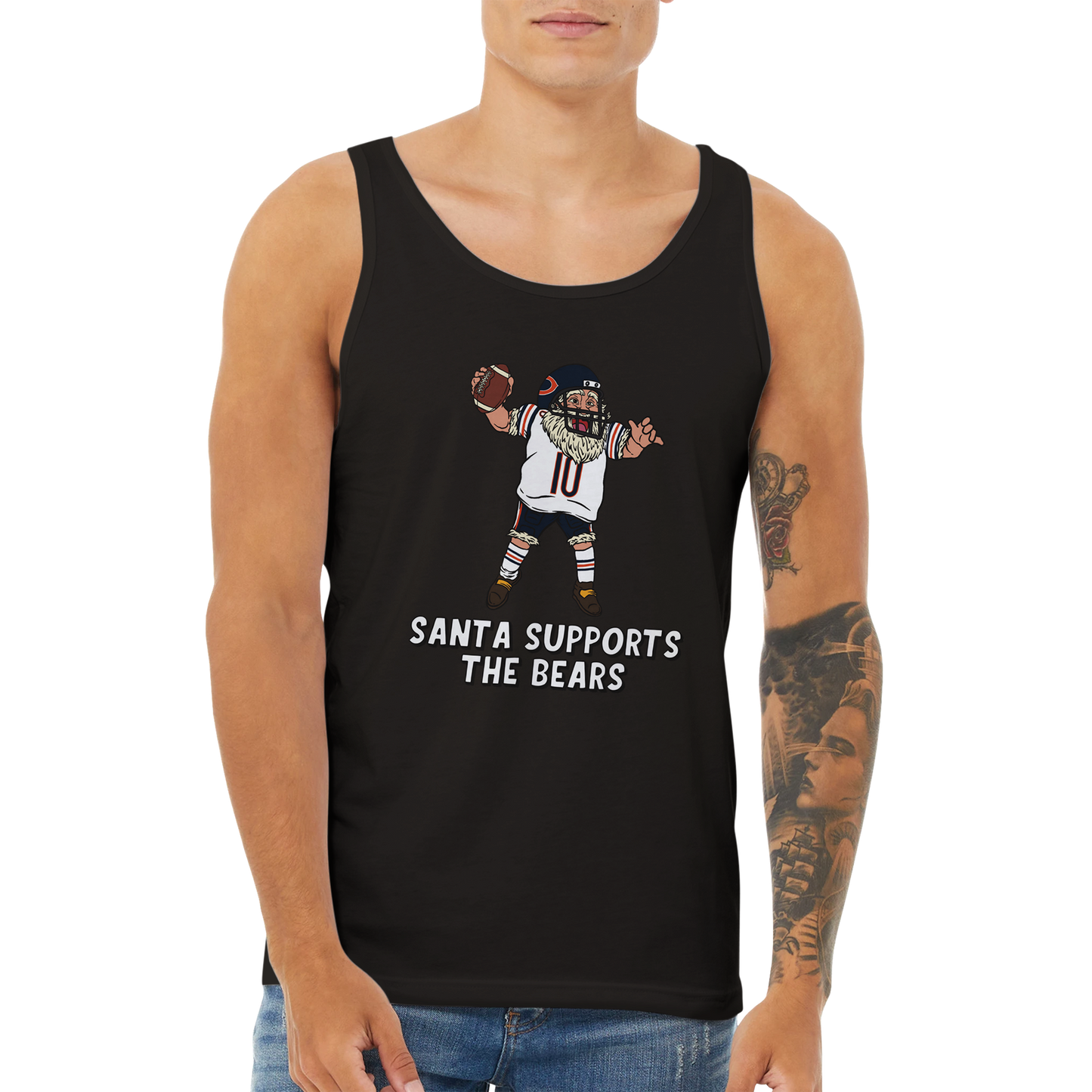 Chicago Bears Unisex Santa Tank Top