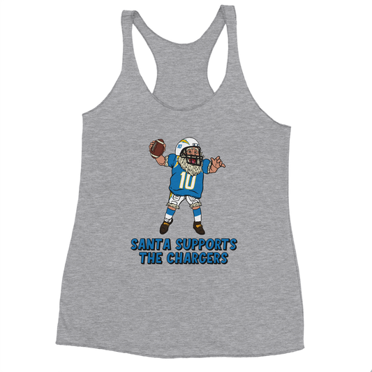 Los Angeles Chargers Women's Racerback Santa Tank Top