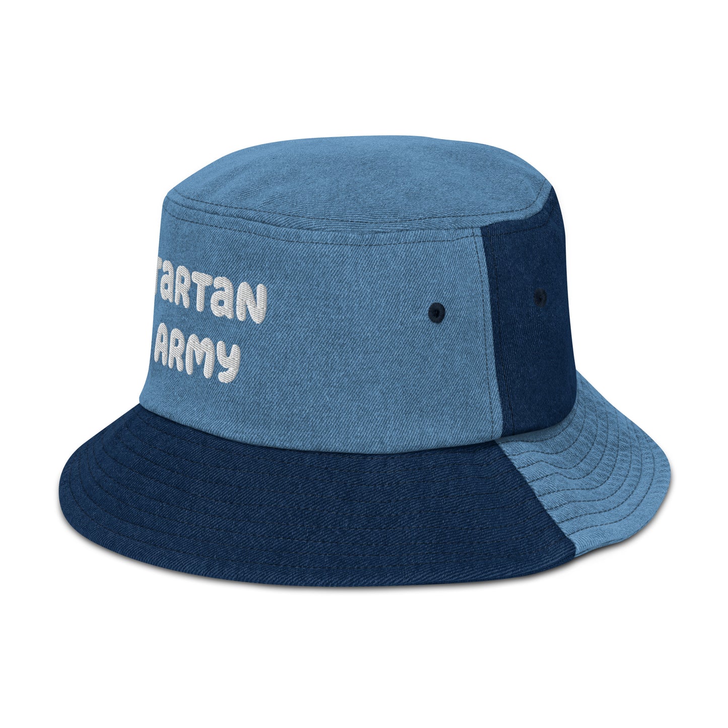 Tartan Army Denim bucket hat