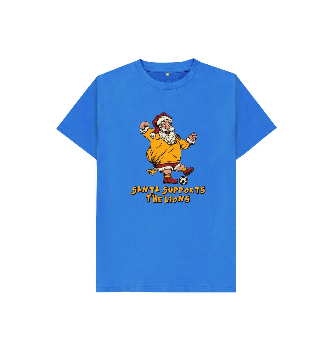 Bright Blue Livingston Kids Santa T-shirt