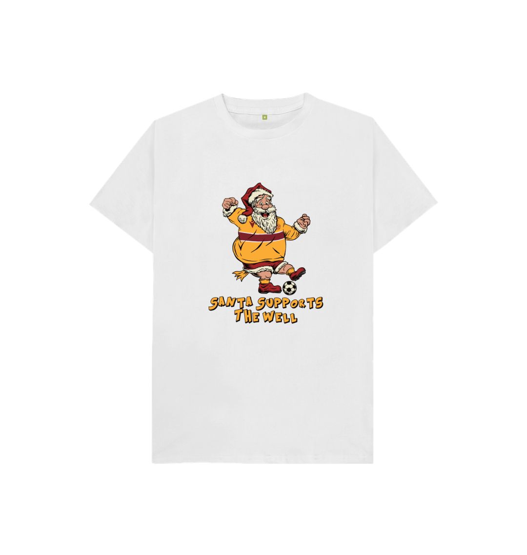 White Motherwell Kids Santa T-shirt