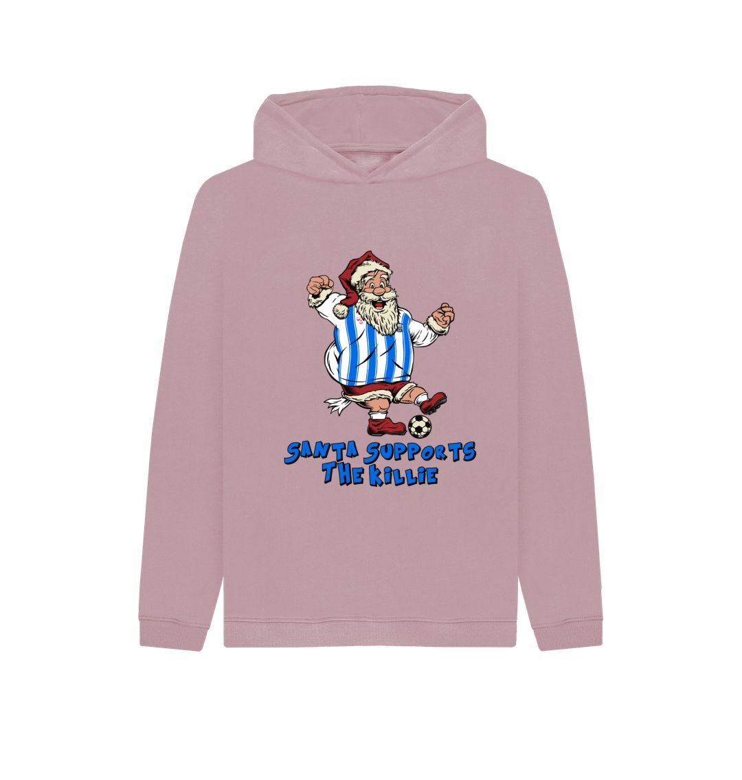 Mauve Kilmarnock Kids Santa Hoody